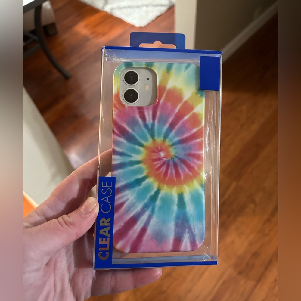 CLEAR CASE | Tie-Dye Phone Case for iPhone 11 & 12 - Picture 1 of 4